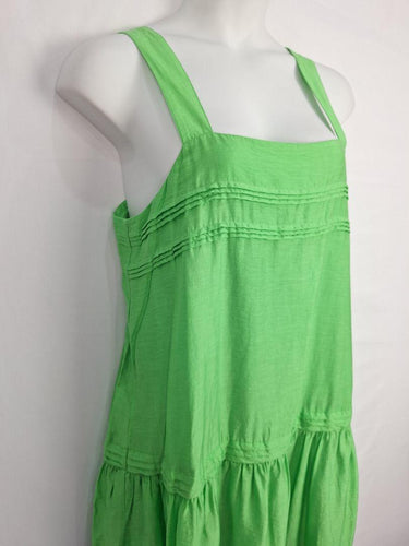 Witchery Lime Pleated Out For Lunch Maxi Dress Size 14 by SwapUp-Online Second Hand Store-Online Thrift Store