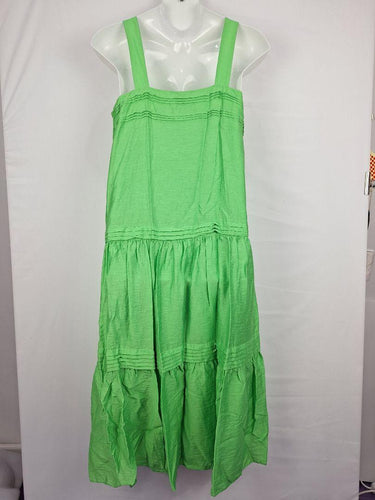 Witchery Lime Pleated Out For Lunch Maxi Dress Size 14 by SwapUp-Online Second Hand Store-Online Thrift Store