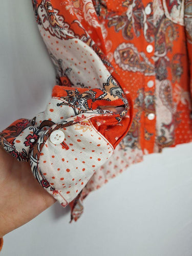 Country Road Bright Relaxed Paisley Print Shirt Size 16 by SwapUp-Online Second Hand Store-Online Thrift Store