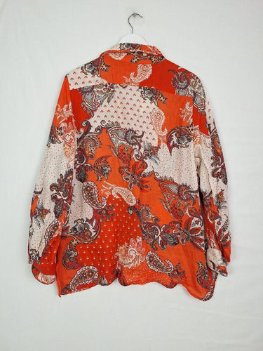 Country Road Bright Relaxed Paisley Print Shirt Size 16 by SwapUp-Online Second Hand Store-Online Thrift Store