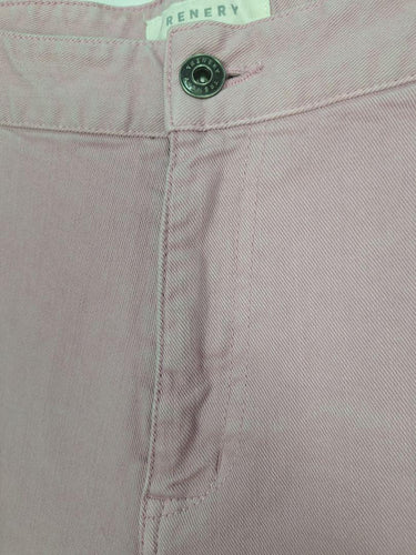 Trenery Stylish Muted Pink Denim Feel Pants Size 12 by SwapUp-Online Second Hand Store-Online Thrift Store
