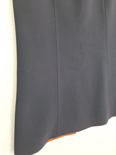 Veronika Maine Navy Thick Orange Lined Skirt Size 14 by SwapUp-Online Second Hand Store-Online Thrift Store