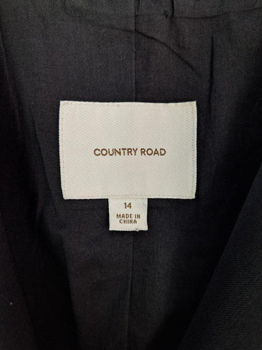 Country Road Wool Blend Cropped Style Blazer Jacket Size 14 by SwapUp-Online Second Hand Store-Online Thrift Store