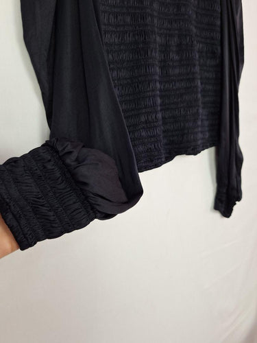 Scanlan Theodore Silk Navy Mock Neck Top Size 10 by SwapUp-Online Second Hand Store-Online Thrift Store
