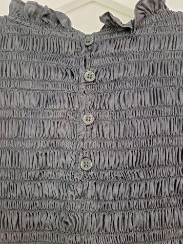 Scanlan Theodore Silk Navy Mock Neck Top Size 10 by SwapUp-Online Second Hand Store-Online Thrift Store