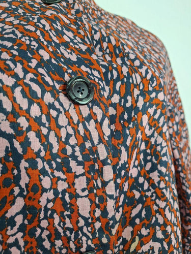 Elms + King Linen Effortless Funky Coat Jacket Size M by SwapUp-Online Second Hand Store-Online Thrift Store