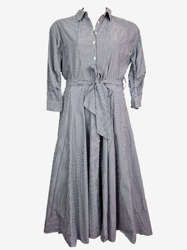 David Jones Stripped Cotton Flattering Fit Dress Size 12 by SwapUp-Online Second Hand Store-Online Thrift Store