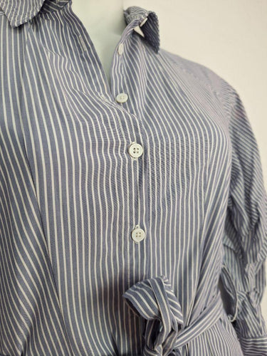 David Jones Stripped Cotton Flattering Fit Dress Size 12 by SwapUp-Online Second Hand Store-Online Thrift Store