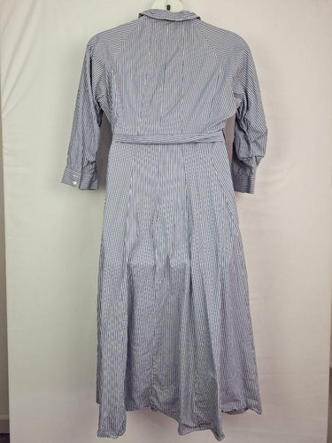David Jones Stripped Cotton Flattering Fit Dress Size 12 by SwapUp-Online Second Hand Store-Online Thrift Store