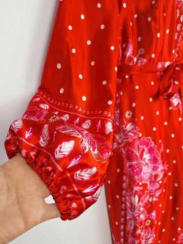 Monsoon Romantic Satin Collared Shirt Dress Size 14 by SwapUp-Online Second Hand Store-Online Thrift Store