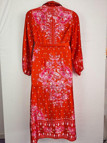 Monsoon Romantic Satin Collared Shirt Dress Size 14 by SwapUp-Online Second Hand Store-Online Thrift Store