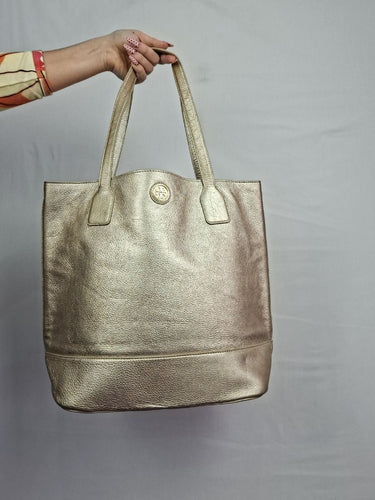 Tory Burch Gold Fashionable Tote Bag Size None by SwapUp-Online Second Hand Store-Online Thrift Store