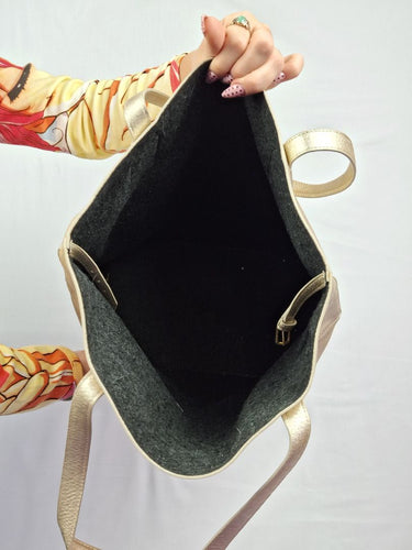 Tory Burch Gold Fashionable Tote Bag Size None by SwapUp-Online Second Hand Store-Online Thrift Store
