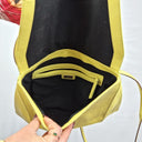 SABA Neon Yellow Leather Envelope Bag Size None by SwapUp-Online Second Hand Store-Online Thrift Store