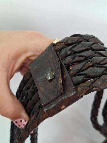 Bohemian Brown and Gold Braided Belt by SwapUp-Online Second Hand Store-Online Thrift Store