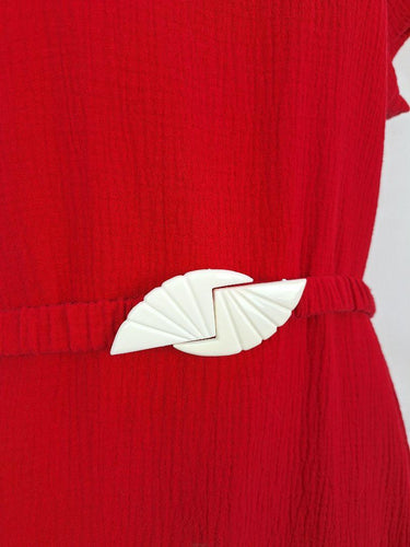 Kumo Timeless Red Comfortable Dress Size S by SwapUp-Online Second Hand Store-Online Thrift Store
