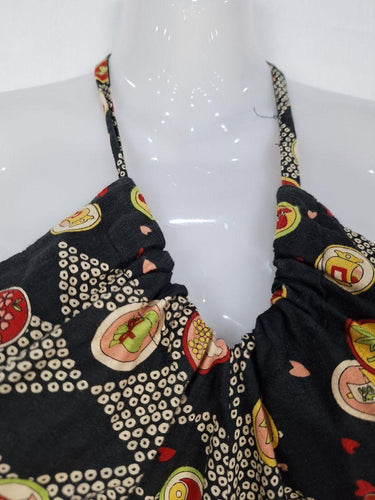 Maiocchi Halter Neck Unique Pattern Midi Dress Size 8 by SwapUp-Online Second Hand Store-Online Thrift Store