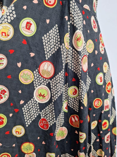 Maiocchi Halter Neck Unique Pattern Midi Dress Size 8 by SwapUp-Online Second Hand Store-Online Thrift Store