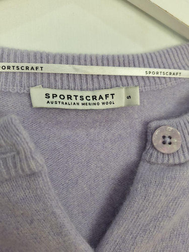 Sportscraft Mauve Wool Winter Cardigan Size S by SwapUp-Online Second Hand Store-Online Thrift Store