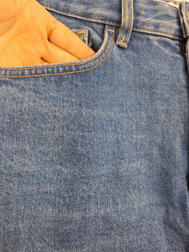 COS Mid Blue Straight Front Split MIdi Skirt Size M by SwapUp-Online Second Hand Store-Online Thrift Store