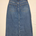 COS Mid Blue Straight Front Split MIdi Skirt Size M by SwapUp-Online Second Hand Store-Online Thrift Store