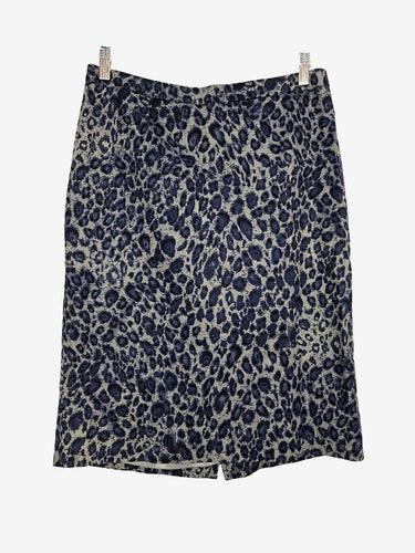 Sportscraft Classic Animal Print Pencil Midi Skirt Size 10 by SwapUp-Online Second Hand Store-Online Thrift Store