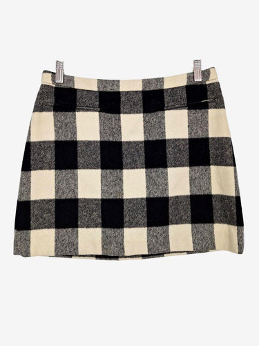 Country Road Checked Wool Blend Mini Skirt Size 8 by SwapUp-Online Second Hand Store-Online Thrift Store