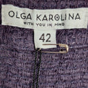 Olga Karolina Lavender Loose Weave Linen Blend Midi Dress Size L by SwapUp-Online Second Hand Store-Online Thrift Store