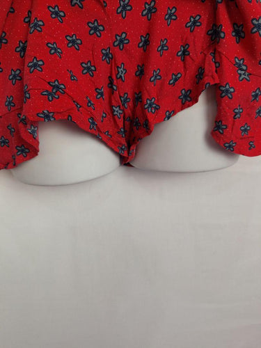 Huffer Pretty Floral Cross Over Playsuit Size 12 by SwapUp-Online Second Hand Store-Online Thrift Store