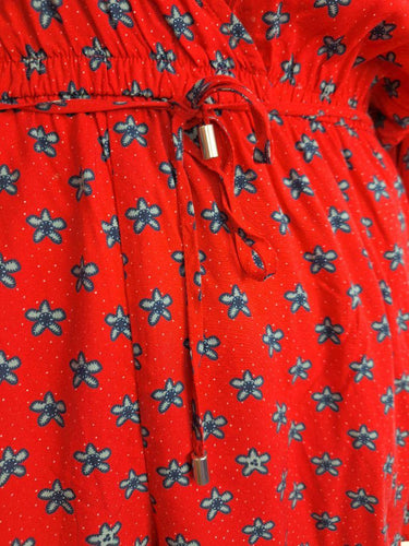 Huffer Pretty Floral Cross Over Playsuit Size 12 by SwapUp-Online Second Hand Store-Online Thrift Store