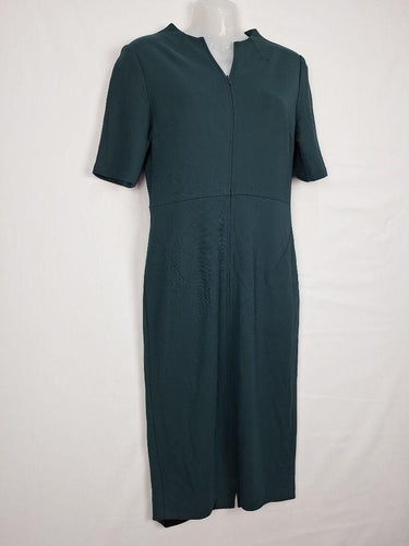Country Road Tailored Dark Green Office Midi Dress Size S by SwapUp-Online Second Hand Store-Online Thrift Store