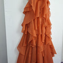 Aje Coral Clay Pandorea Layered Maxi Dress Size 16 by SwapUp-Online Second Hand Store-Online Thrift Store