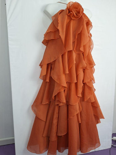 Aje Coral Clay Pandorea Layered Maxi Dress Size 16 by SwapUp-Online Second Hand Store-Online Thrift Store
