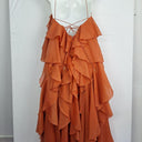 Aje Coral Clay Pandorea Layered Maxi Dress Size 16 by SwapUp-Online Second Hand Store-Online Thrift Store