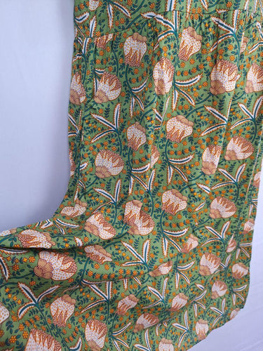 Karma East Eucalyptus Gathered Smock Midi Dress Size XXL by SwapUp-Online Second Hand Store-Online Thrift Store