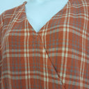 pact Rust Checked Cross Front Midi Dress Size XXL by SwapUp-Online Second Hand Store-Online Thrift Store