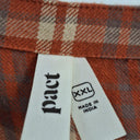 pact Rust Checked Cross Front Midi Dress Size XXL by SwapUp-Online Second Hand Store-Online Thrift Store