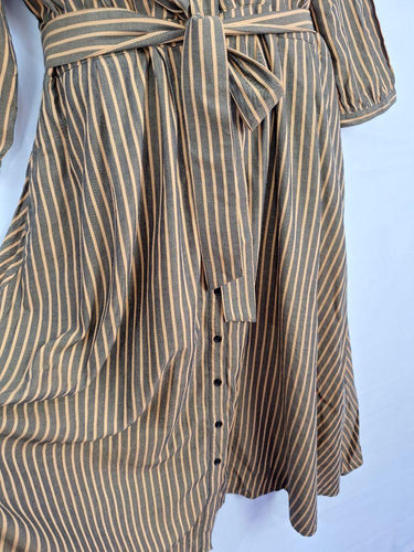 pact Timeless Striped Cotton Midi Dress Size XXL by SwapUp-Online Second Hand Store-Online Thrift Store