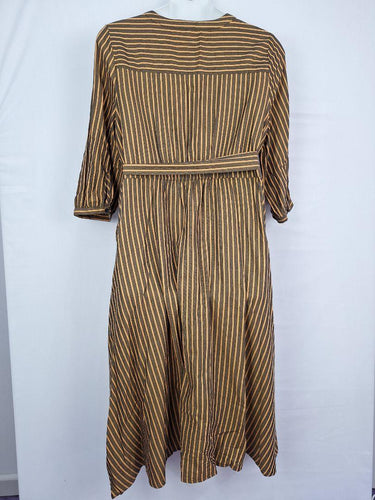 pact Timeless Striped Cotton Midi Dress Size XXL by SwapUp-Online Second Hand Store-Online Thrift Store