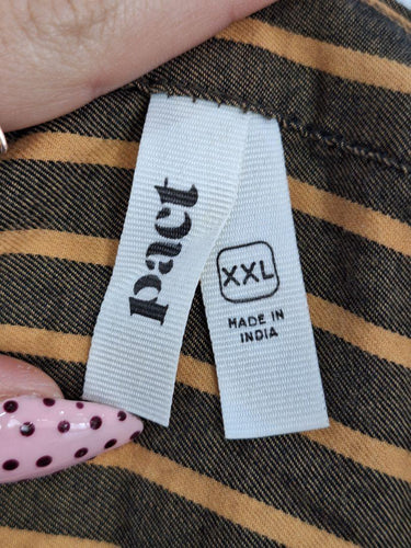 pact Timeless Striped Cotton Midi Dress Size XXL by SwapUp-Online Second Hand Store-Online Thrift Store