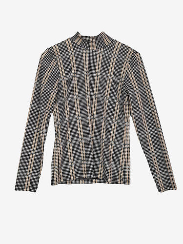 Witchery Classic Check Mesh Top Size S by SwapUp-Online Second Hand Store-Online Thrift Store