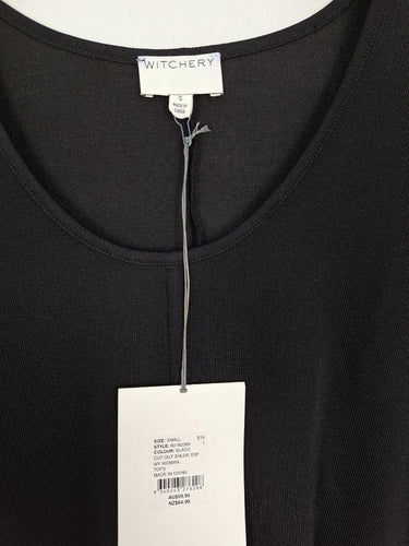 Witchery Semi Sheer Cut Out Top Size S by SwapUp-Online Second Hand Store-Online Thrift Store