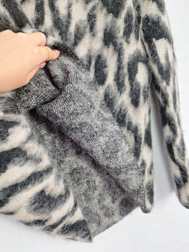 Witchery Fluffy Animal Print Jumper Size S by SwapUp-Online Second Hand Store-Online Thrift Store