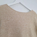 Witchery Mottled Oatmeal Lace Back Knit Jumper Size S by SwapUp-Online Second Hand Store-Online Thrift Store