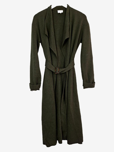 Witchery Khaki Belted Waterfall Knit Cardigan Size XS by SwapUp-Online Second Hand Store-Online Thrift Store