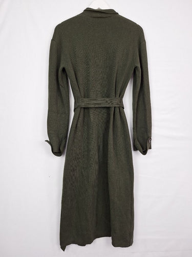 Witchery Khaki Belted Waterfall Knit Cardigan Size XS by SwapUp-Online Second Hand Store-Online Thrift Store