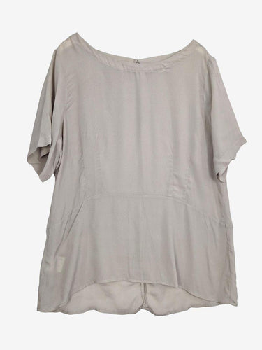 Laura Ashley Dove Semi Sheer Silk Blend Top Size 14 by SwapUp-Online Second Hand Store-Online Thrift Store