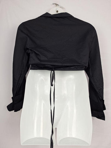 St. Agni Popplin Cotton Classy Wrap Blouse Size XL by SwapUp-Online Second Hand Store-Online Thrift Store