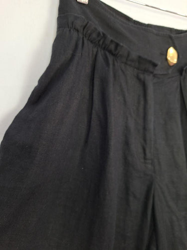 Aje Asymmetric Gathered Linen Pants Size 10 by SwapUp-Online Second Hand Store-Online Thrift Store