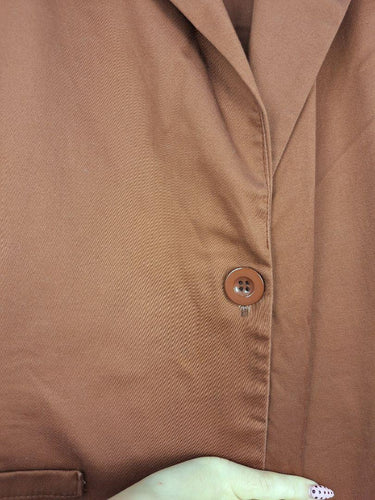 Bird Keepers Chocolate Light Single Breasted Blazer Size 22 by SwapUp-Online Second Hand Store-Online Thrift Store